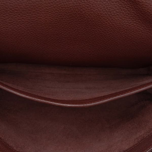 Pre-owned Hermès Togo Sac a Depeches 41 Brown