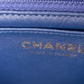 Miniatyrbild 8 av 10: Pre-owned Chanel Mini Rectangular Multicolor Classic Denim Single Flap Blue