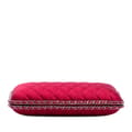 Miniatyrbild 3 av 10: Pre-owned Chanel Quilted Satin Chain Around Clutch Red