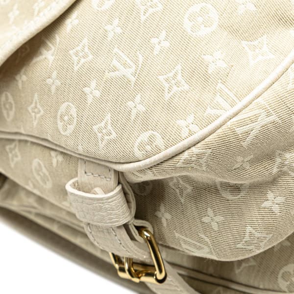 Pre-owned Louis Vuitton Monogram Mini Lin Saumur 30 Brown