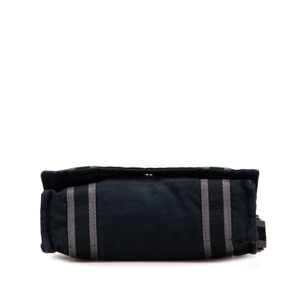 Pre-owned Hermès Canvas Fourre Tout Besace MM Black