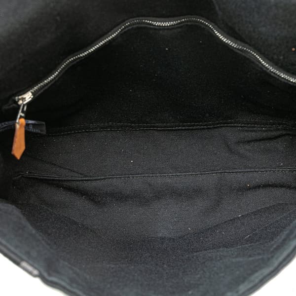 Pre-owned Hermès Canvas Fourre Tout Besace MM Black