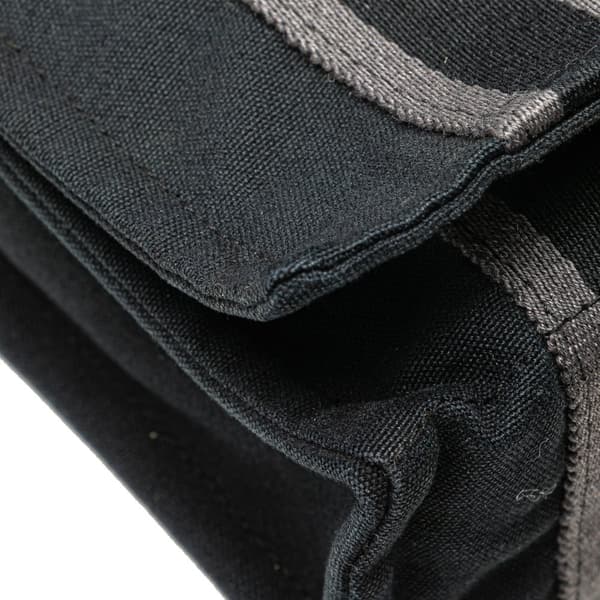 Pre-owned Hermès Canvas Fourre Tout Besace MM Black