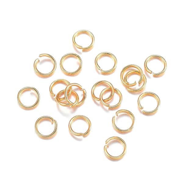 220 st ringöglor öppenbara 4 mm antik mini