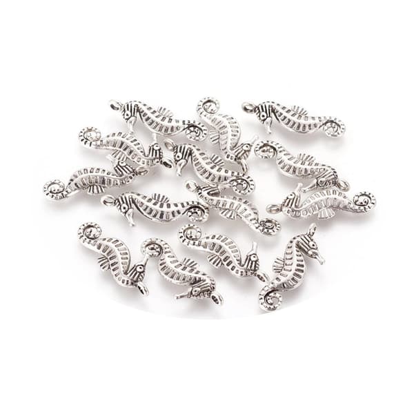 38 sjöhäst pärlor tibetansilver