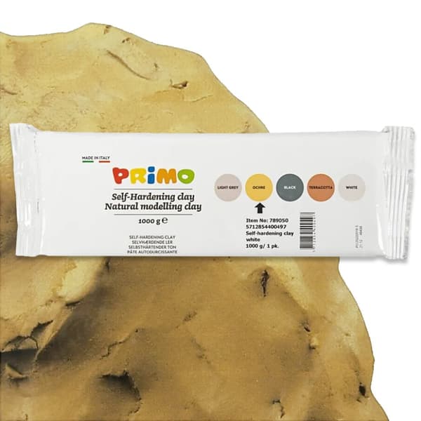 Modellera 1 kg Lufttorkande - Primo - Gulockra