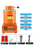 Miniatyrbild 1 av 2: 3KG Elektrisk Smältugn, 1150°C Max Temperatur, 2000W Effekt,2kg Ingen Nät Orange