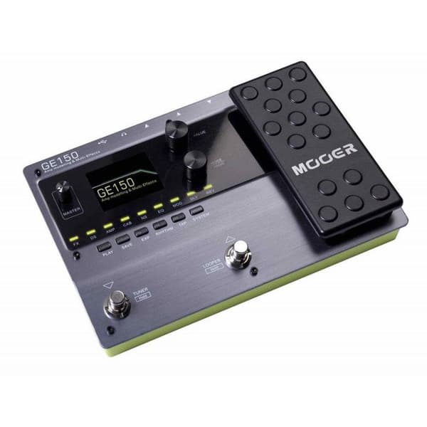 Multieffekterpedal - Mooer - GE150 - 55 förstärkersimuleringar - 151 effekter - Stereo