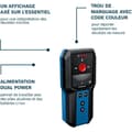 Miniatyrbild 3 av 4: Bosch Professional Detektor GMS 120-27 C max. Detektionsdjup för icke-magnetiskt metall / magnetiskt metall / spänningsledningar