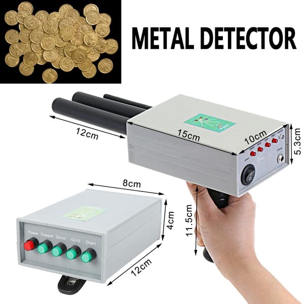 Metall Detektor, 20 Meter Detektionsdjup, 1000 Meter Räckvidd, Lättviktsdesign