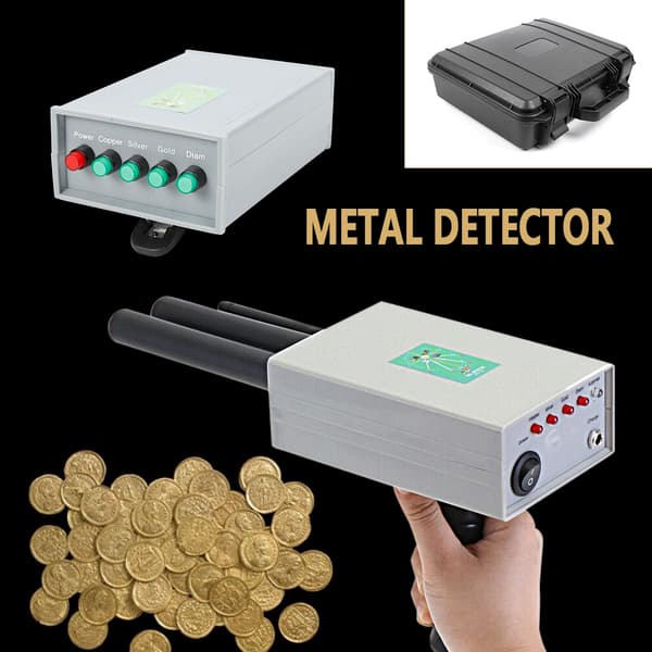 Metall Detektor, Maximal Djup 20 Meter, 1000 Meter Sökområde, Dubbel Probe