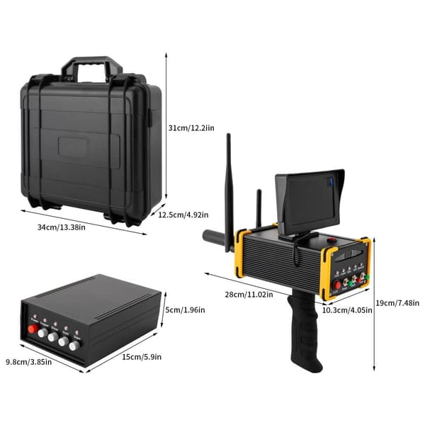 Metall Detektor, LCD Skärm, Automatisk Rotationsdetektering