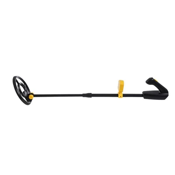 Metalldetektor, Justerbar længde 28-35,04 tommer, Holdbar ABS+PVC, Batteridrevet,Gul