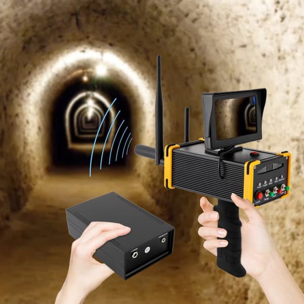 Handhållen metall detektor, 360° detektering, LCD-display