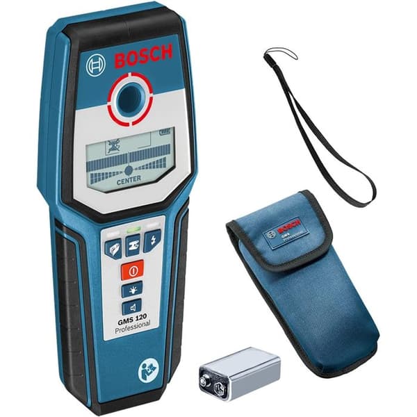 GMS 120-27 PROFESSIONELL väggdetektor - BOSCH - med 2 batterier (AA) - fodral - 601081700