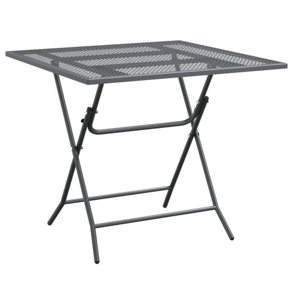 vidaXL Hagebord 80x80x72 cm strekkmetall netting antrasitt