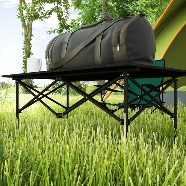Campingbord, 95x55 cm, Sort