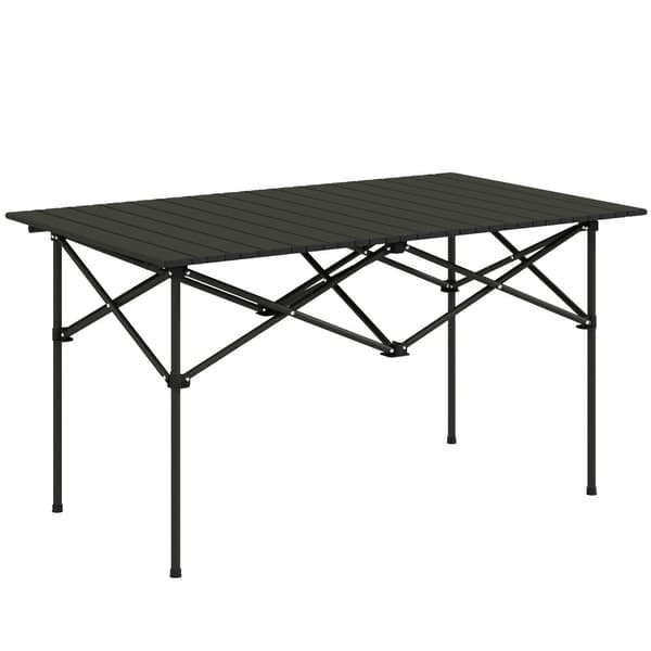 Campingbord, 95x55 cm, Sort
