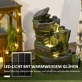 Miniatyrbild 4 av 9: Solfontän med LED, 34x28x57 cm, Mörkgrå