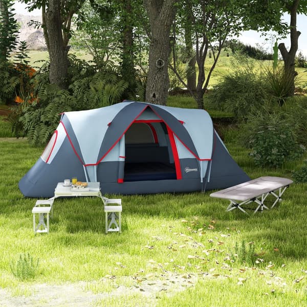 Campingbord, 85,5x135 cm, Grå