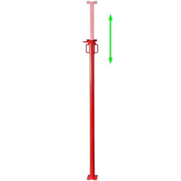 vidaXL Støttestolpe 280 cm rød