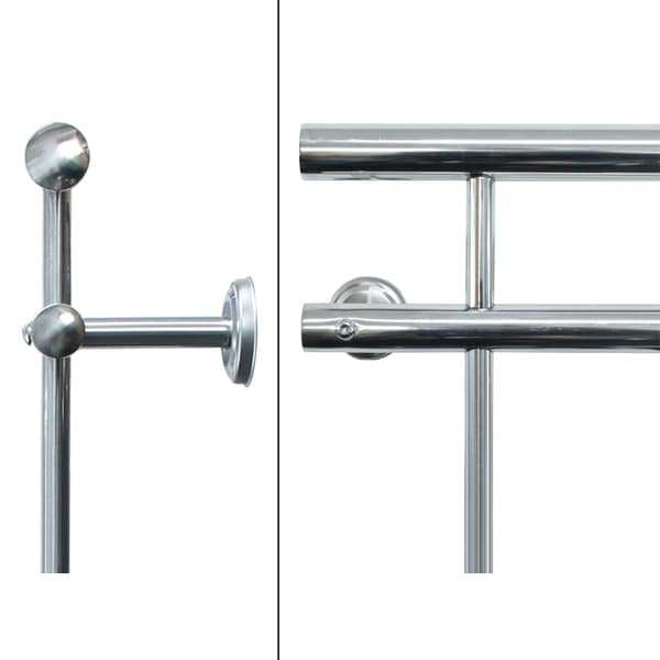 Fransk altan sprosser rækværk rustfrit stål bar rækværk 156 x 90 cm