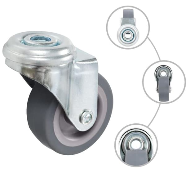 vidaXL Svinghjul med bolthull 4 stk 50 mm