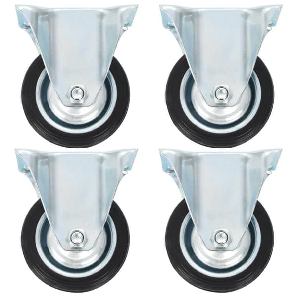 vidaXL Faste hjul 4 stk 75 mm