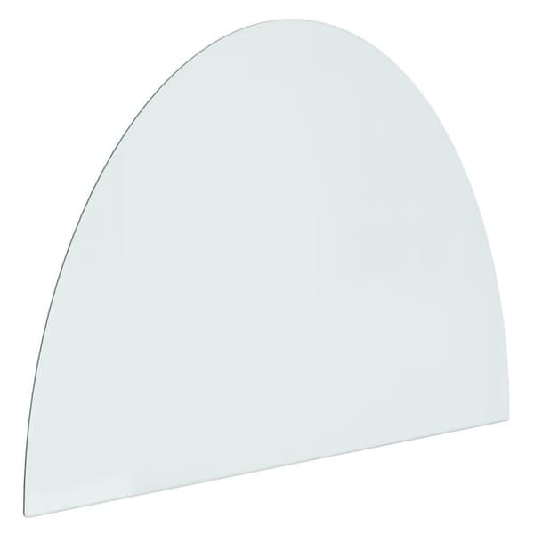 vidaXL Takan lasilevy puolipyöreä 800x600 mm
