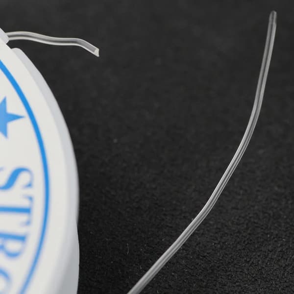Smykkefremstilling: 5-Pack transparent elastisk tråd