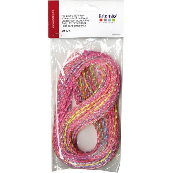 Skruvade transparenta Scoubidou 30 stycken
