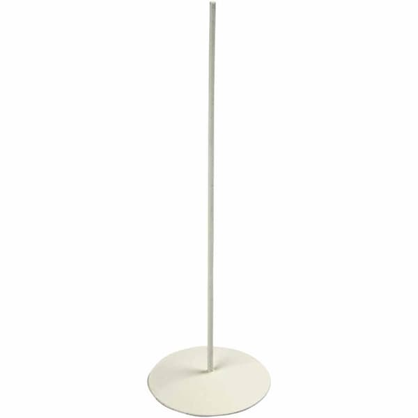 Metallfot Vit - Utan krokodilnäbb - H: 15 cm