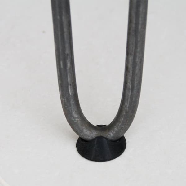 4 x 71 cm Hårnålben (Hairpin) SkiSki Legs™ bordben / stolben, 3 stænger á 10 mm i stål & gulvbeskytter