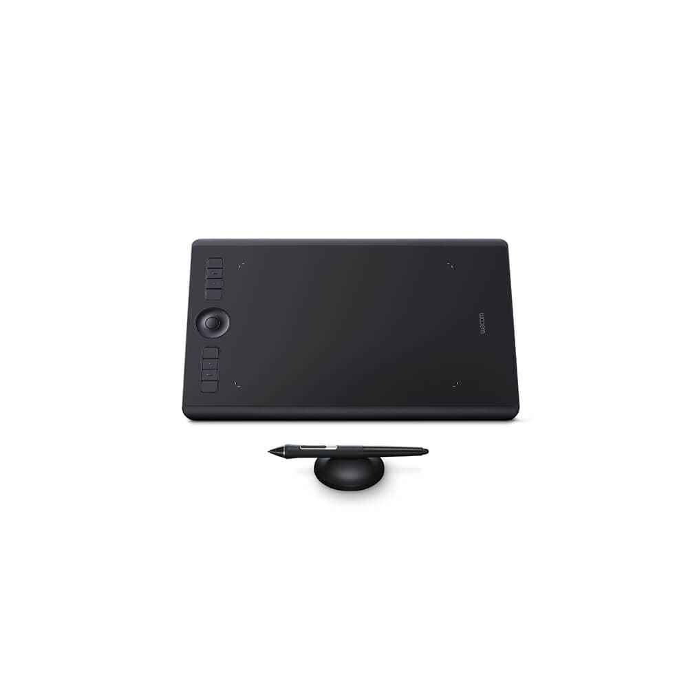 Wacom Intuos Pro Medium - Digitaliserare - 22.4 x 14.8 cm - multi-touch - elektromagnetisk - 8 knappar - trådlös, kabelansluten - USB, Bluetooth - svart