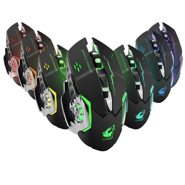 X8 Trådlös 2,4GHz Gamingmus med LED Belysning