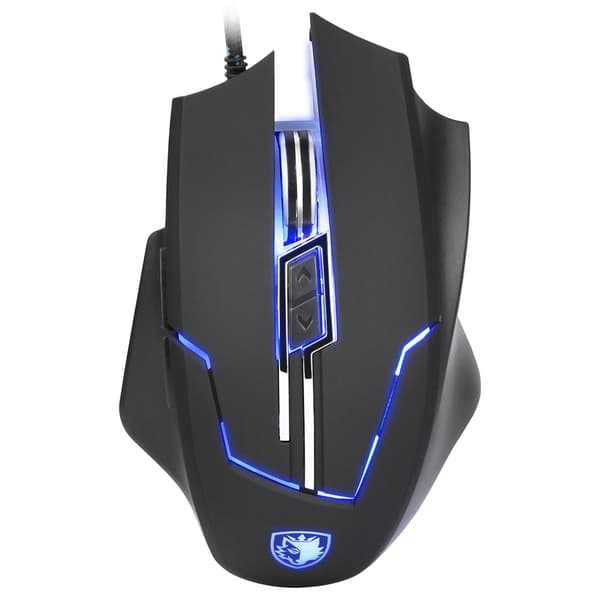 Sades Q7 USB Optisk Gamingmus Med LED, 7 Knappar