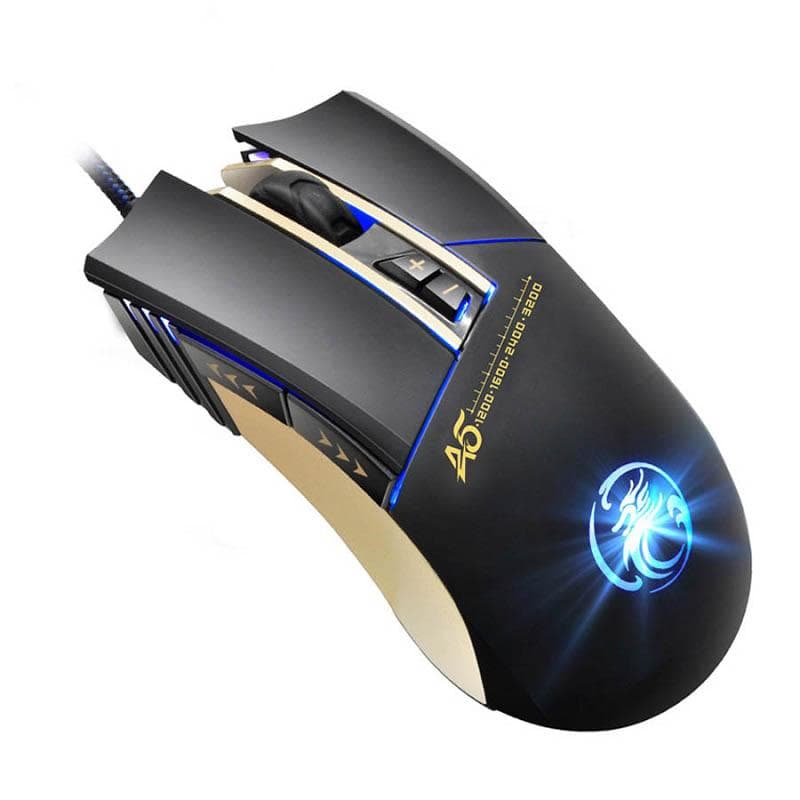 Apedra A5 Högprecisions Optisk LED Gaming Mus - 3200 DPI