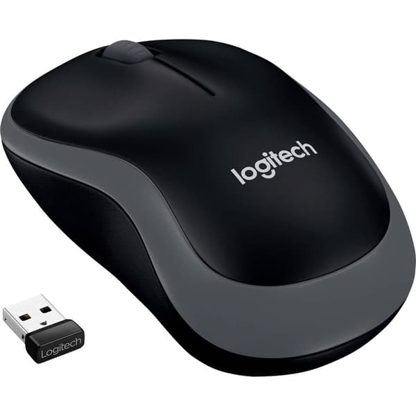 Logitech M185 WiFi mus Trådlös Optisk Grå 2 Knappar 1000 dpi