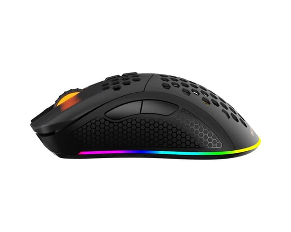 DM220 Trådlös RGB Gamingmus Ultralätt - Svart