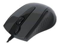 A4Tech V-Track N-500F-1 - Mus - optisk - 4 knapper - kablet - USB - grå Sort, Grå