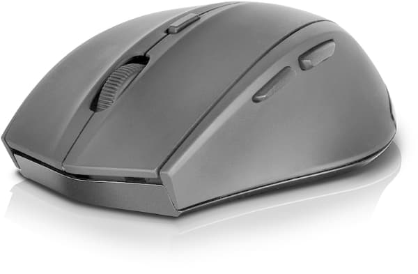 SPEEDLINK CALADO Silent SL-6343-RRBK - Mus - høyrehendt - optisk - 5 knapper - trådløs - 2.4 GHz - USB trådløs mottaker - gummisvart
