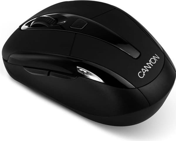 Canyon CNR-MSOW06B, Optisk, RF Trådlös, 1600 DPI, Svart