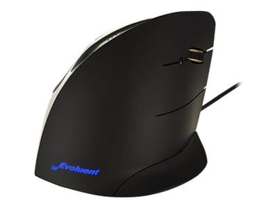 Evoluent VerticalMouse C Right - Vertikal mus - högerhänt - optisk - 5 knappar - trådlös - 2.4 GHz - trådlös USB-mottagare