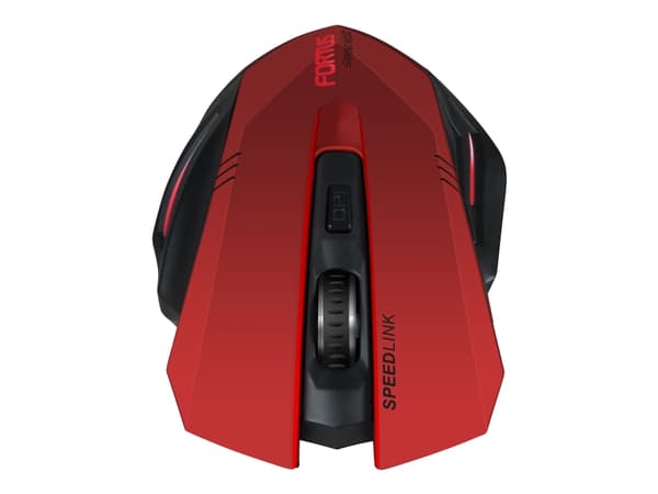 SPEEDLINK FORTUS Gaming - Mus - ergonomisk - høyrehendt - optisk - 5 knapper - trådløs - 2.4 GHz - USB trådløs mottaker - svart