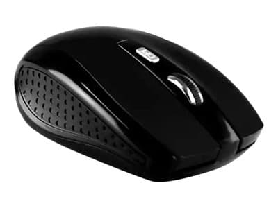 Media-Tech Raton Pro MT1113K - Mus - höger- och vänsterhänta - optisk - 5 knappar - trådlös - 2.4 GHz - trådlös USB-mottagare - svart