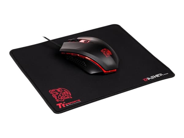 Tt eSPORTS TALON X Gaming Gear Combo, Molempikätinen, Optinen, USB A-tyyppi, 3200 DPI, Musta