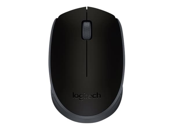 Logitech M171 - Hiiri - oikea- ja vasenkätinen - langaton - 2,4 GHz - langaton vastaanotin (USB) - musta
