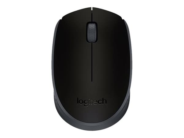 Logitech M171 - Hiiri - oikea- ja vasenkätinen - langaton - 2,4 GHz - langaton vastaanotin (USB) - musta