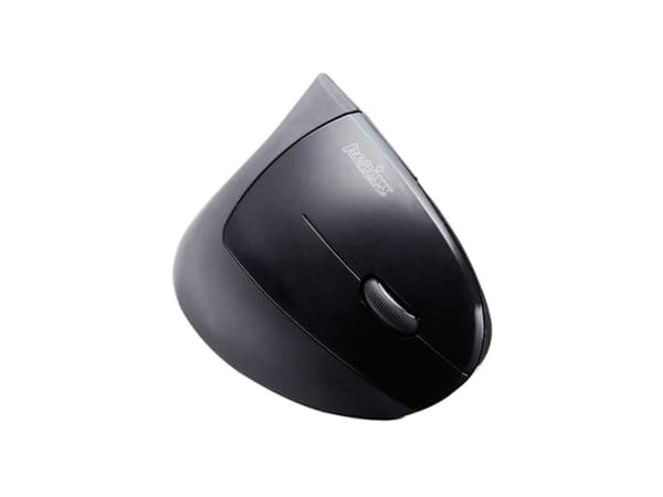 Perixx PERIMICE-713 - Vertikal mus - høyrehendt - optisk - 5 knapper - trådløs - 2.4 GHz - USB trådløs mottaker - svart