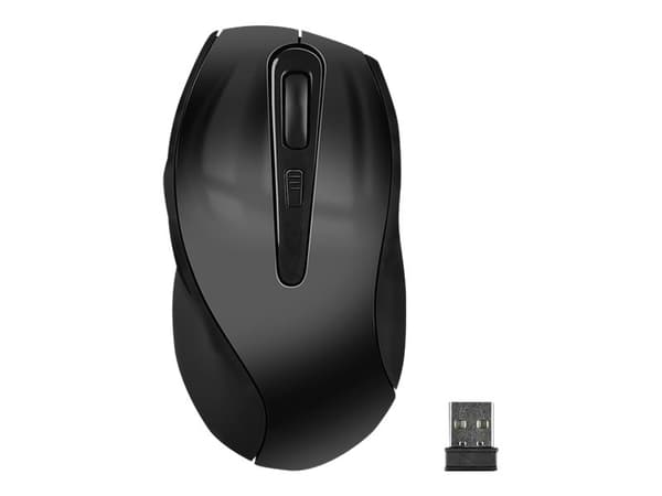 SPEEDLINK AXON Desktop Mouse SL-630004-BK - Mus - optisk - 5 knappar - trådlös - trådlös USB-mottagare - svart